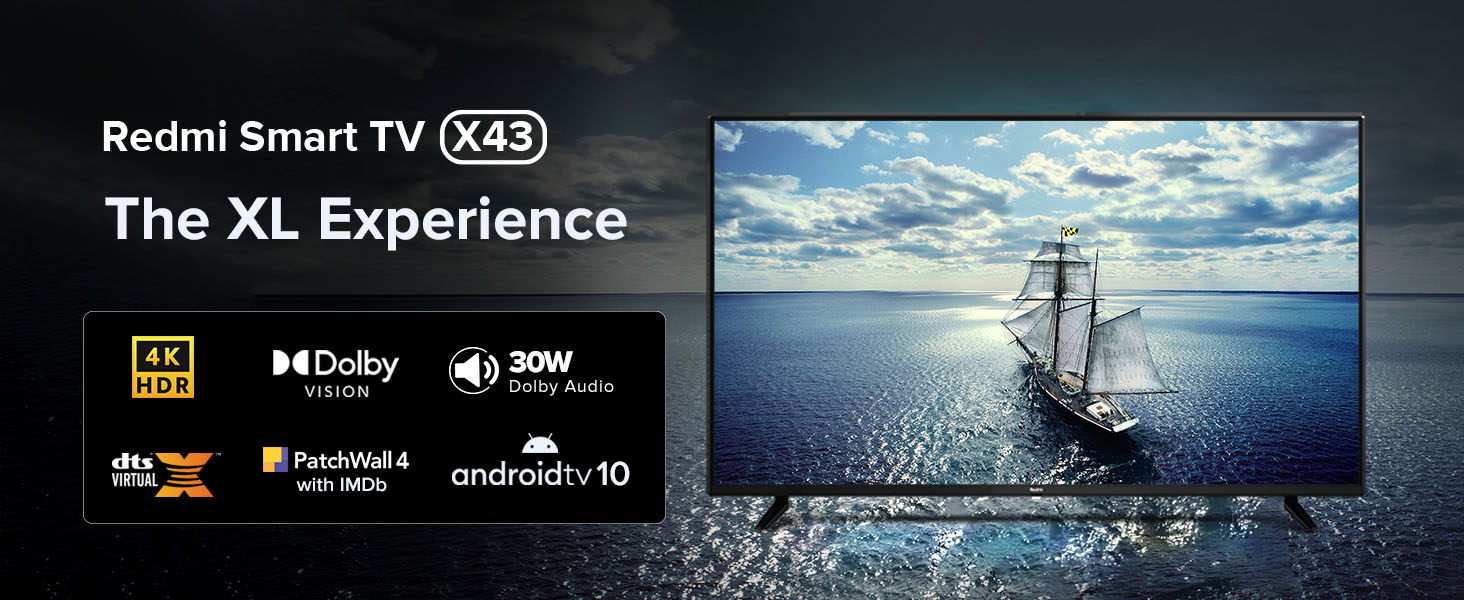 Redmi 43 Inch TV x43 Best Smart TV Under 30000